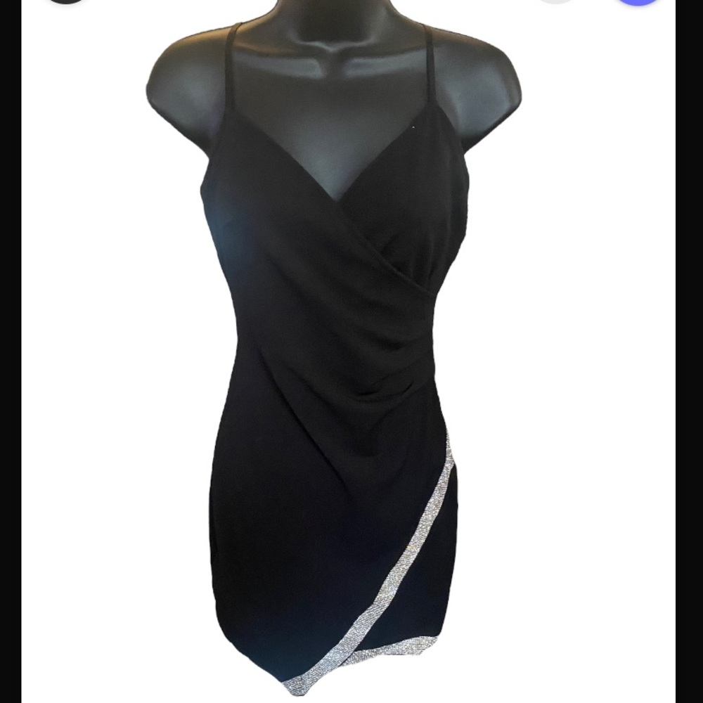 Black mini dress